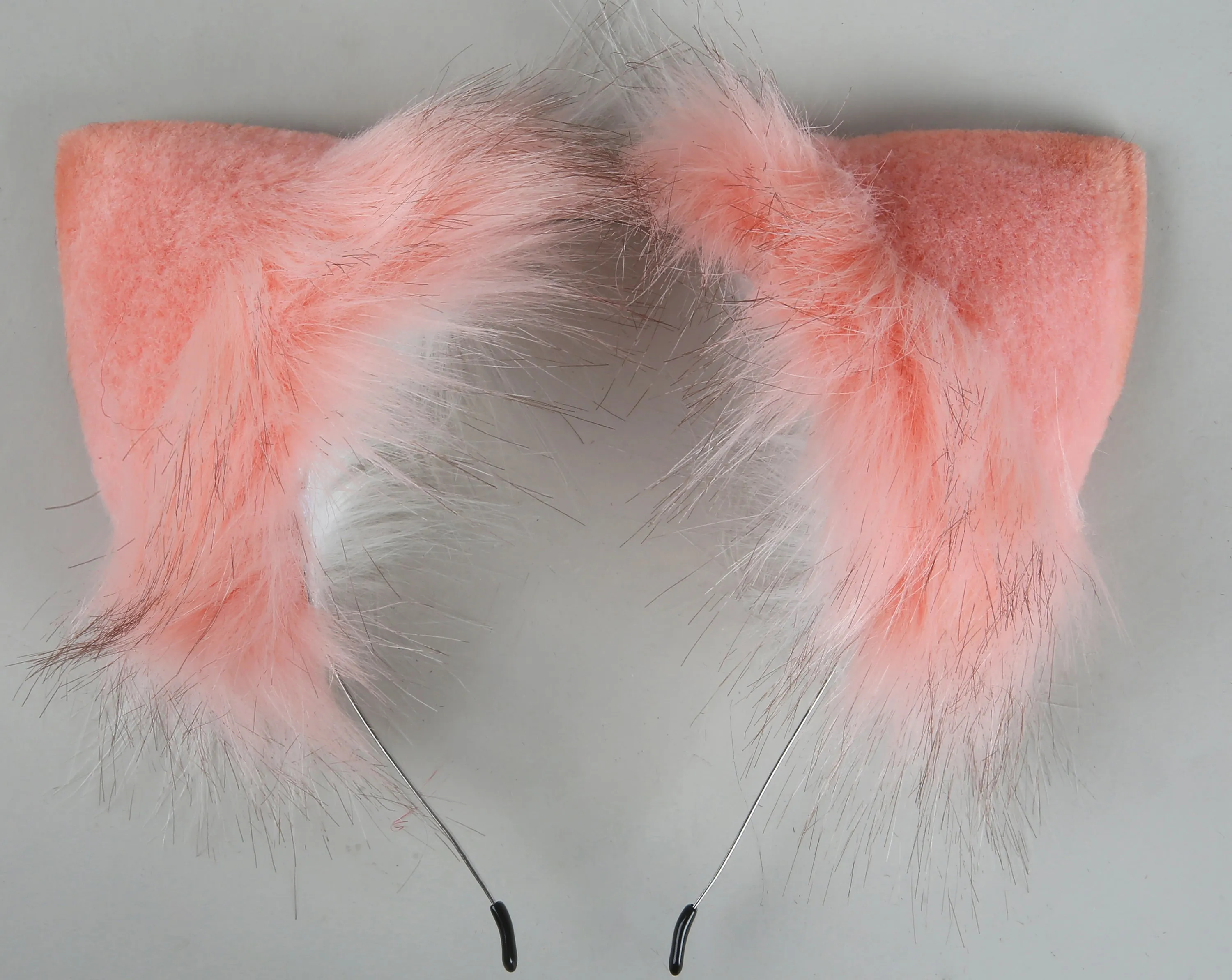 pink cat tail plug and ear set cat ear headband fox tail butt plug wolf tail buttplug tail anal plug neko cosplay kitten ear petplay