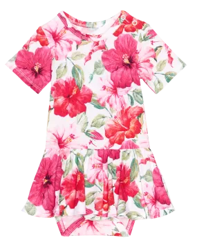 Posh Peanut Maui S/S Twirl Skirt Bodysuit