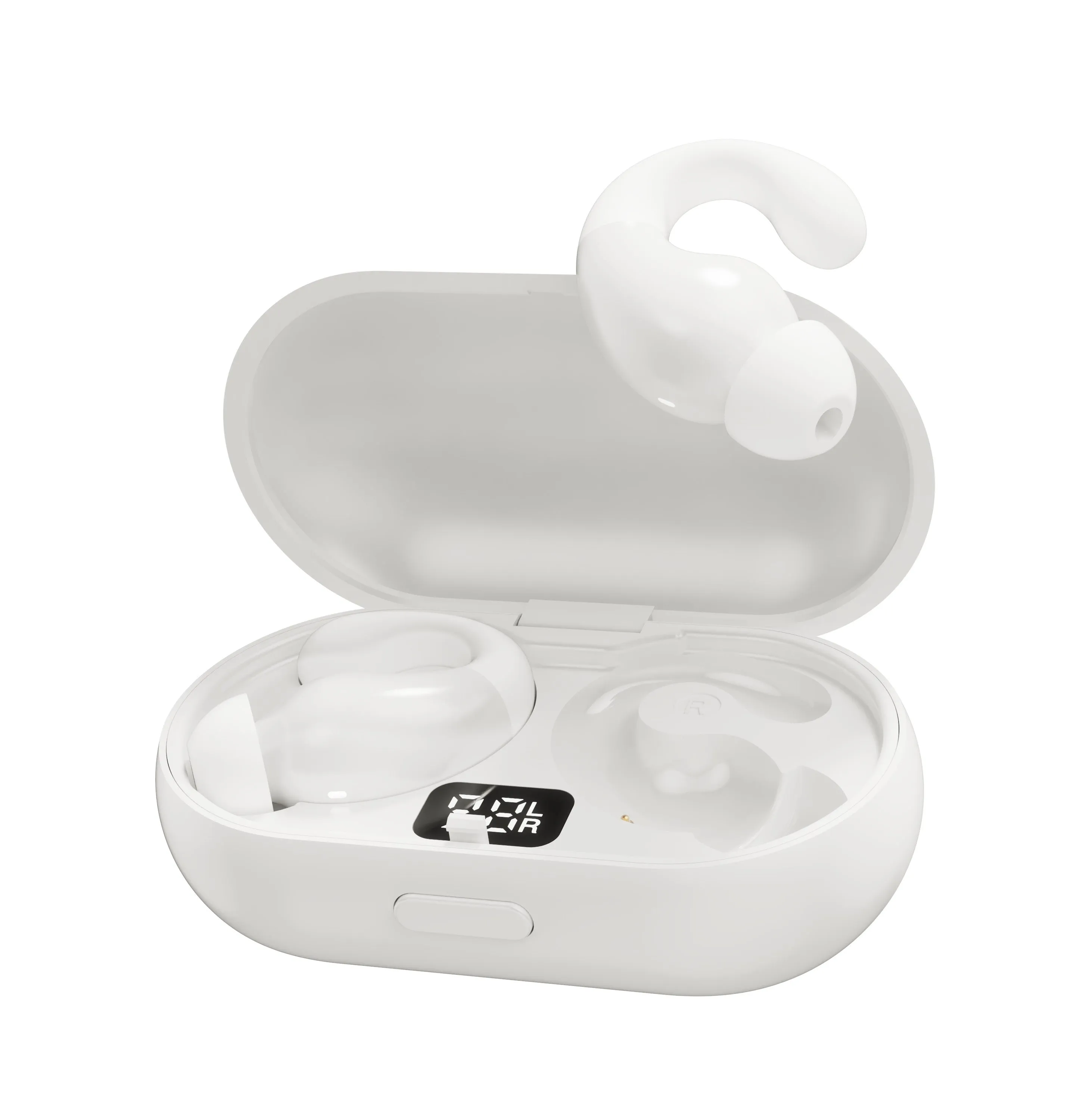 Prochimps EAR CLIP TWS (OPEN EAR WEAR) X5 Wireless Earphones with JL6983 Chipset | Bluetooth 5.3, 8mm Drivers | Charging Case