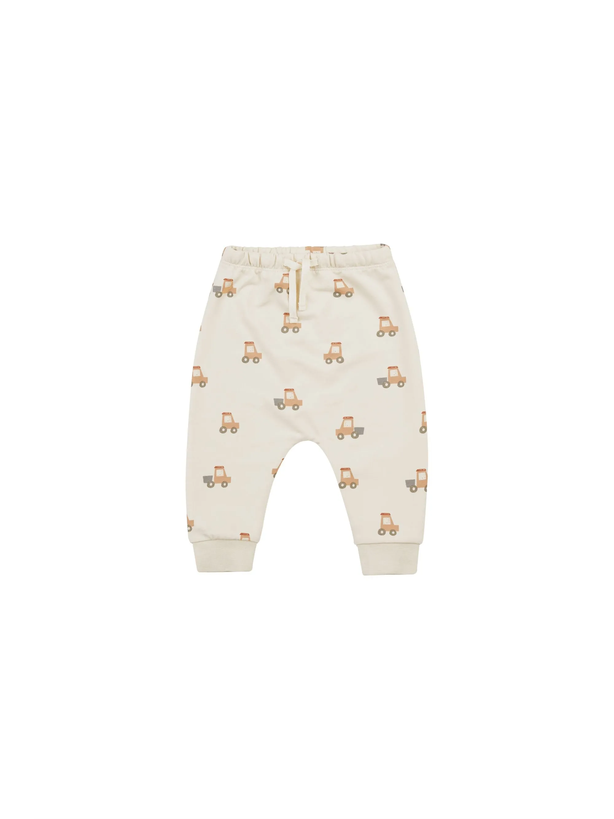 Quincy Mae Natural Tractors Sweat Set
