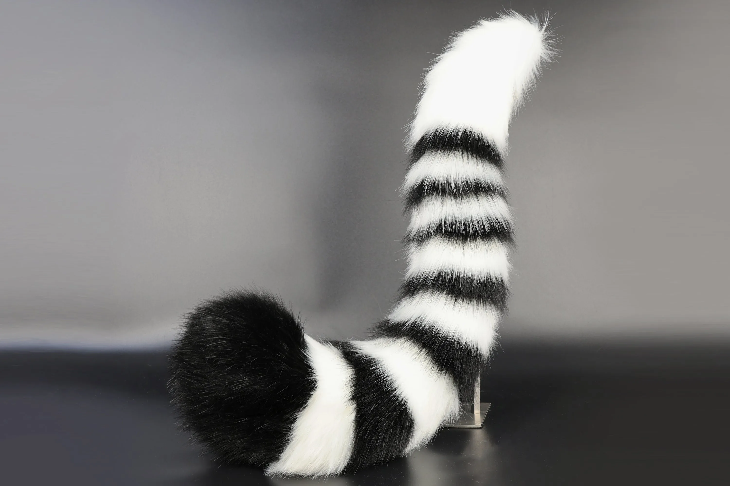 Realistic faux fur white tiger ear and tail set anime cosplay tiger kemonomimi