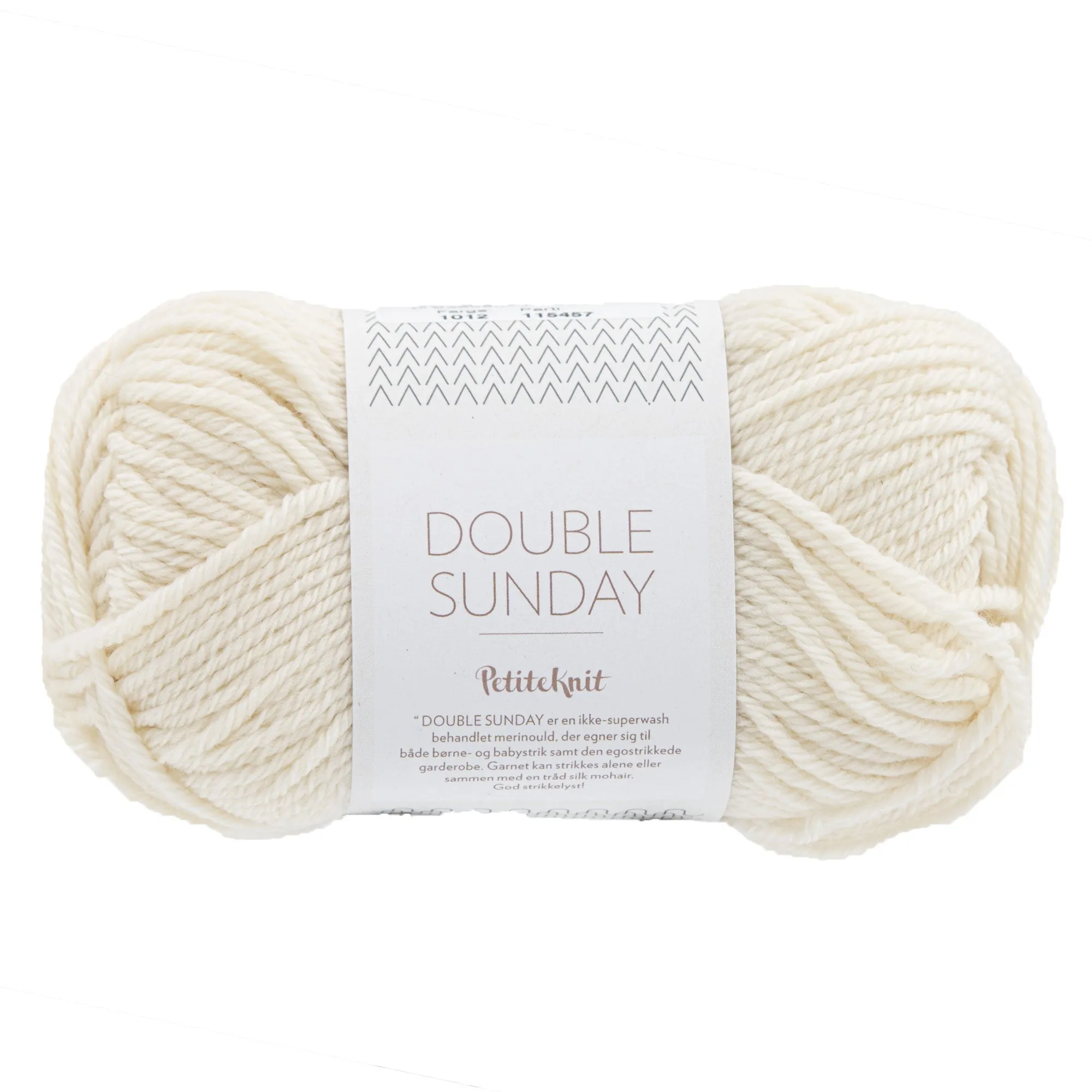 Sandnes Garn  Double Sunday Yarn - 1012 Whipped Cream (Petite Knits Color Palette)