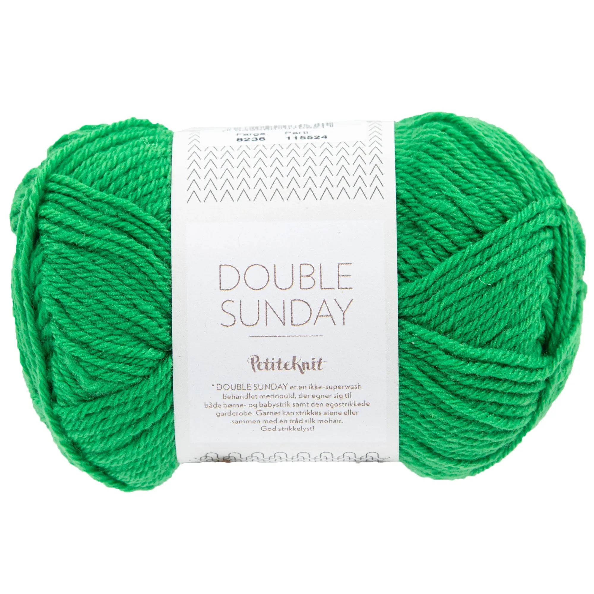 Sandnes Garn  Double Sunday Yarn - 8236 Statement Green (Petite Knits Color Palette)