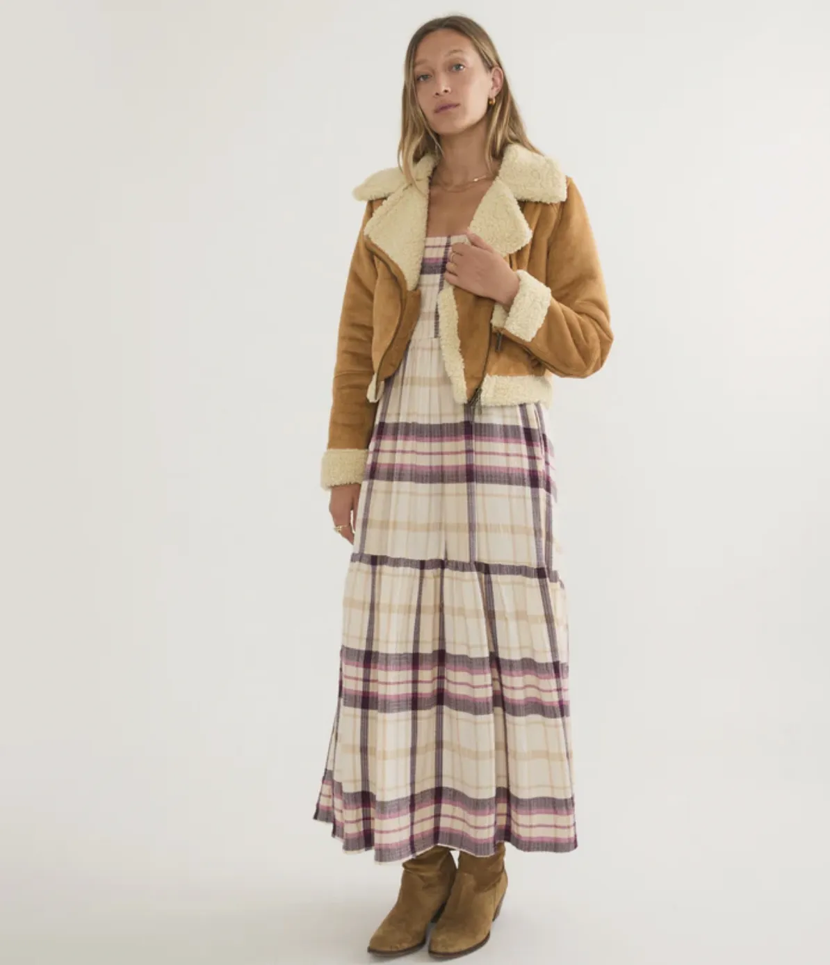 Sherpa Moto Jacket - Chestnut