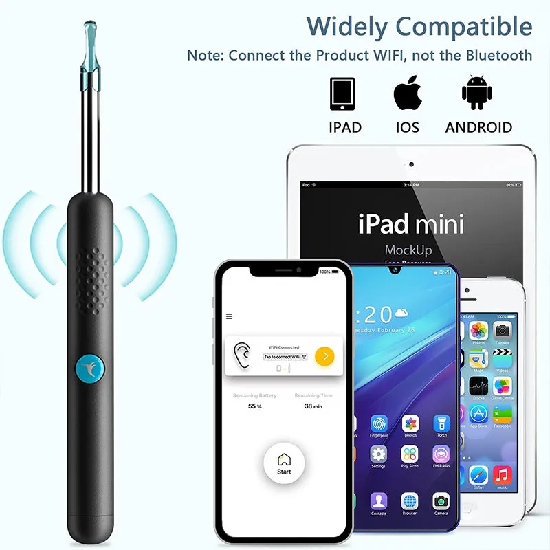 Smart Visual Ear Sticks Endoscope 300w High Precision Earpick