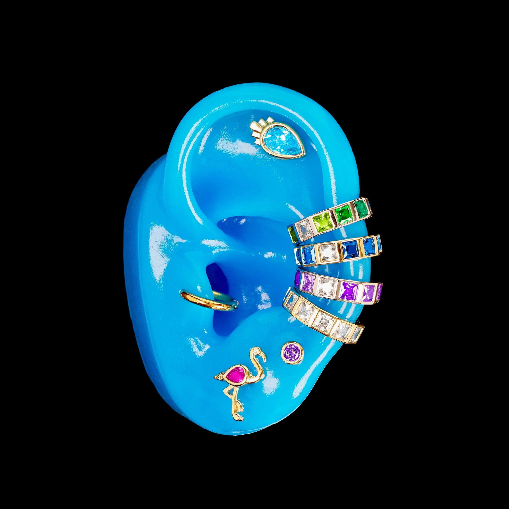 Solstice Ear Cuff - Blue