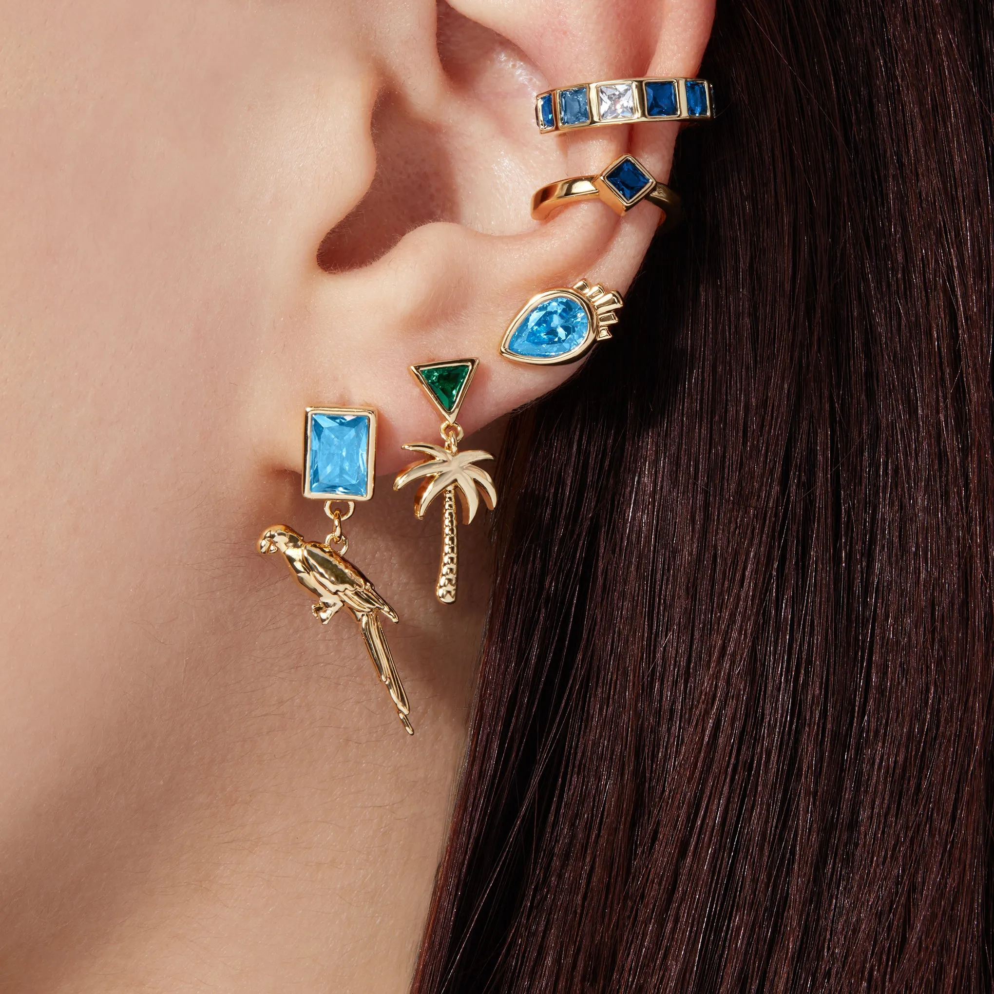 Solstice Ear Cuff - Blue