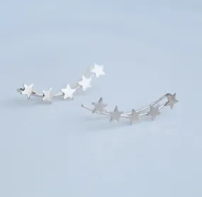 Star Dream .925 Sterling Silver Ear Crawler Earrings