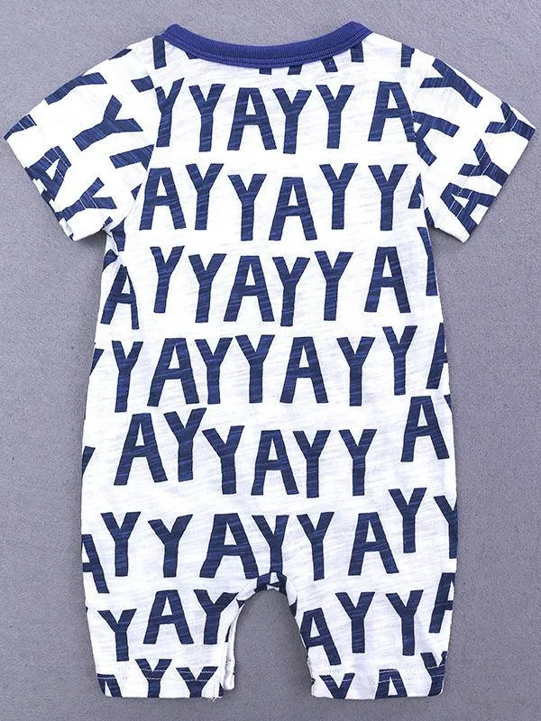 Summer Cute Onesie Newborn Baby Cartoon Bodysuit Romper