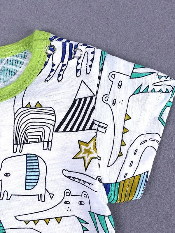 Summer Cute Onesie Newborn Baby Cartoon Bodysuit Romper