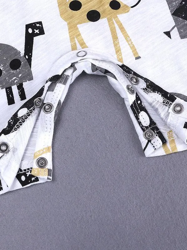 Summer Cute Onesie Newborn Baby Cartoon Bodysuit Romper