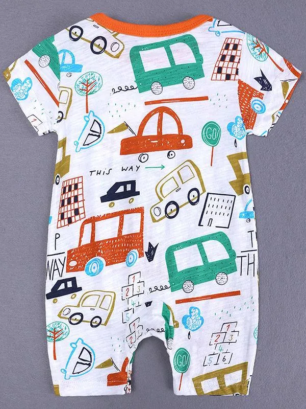 Summer Cute Onesie Newborn Baby Cartoon Bodysuit Romper