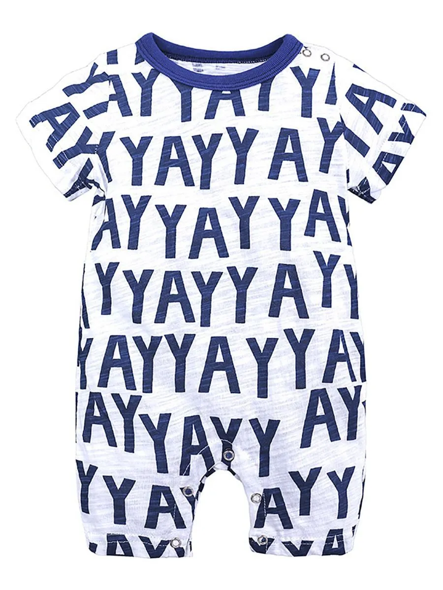 Summer Cute Onesie Newborn Baby Cartoon Bodysuit Romper