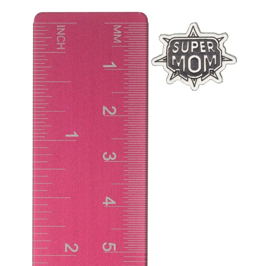 Super Mom Studs Hypoallergenic Earrings for Sensitive Ears Made with Plastic Posts