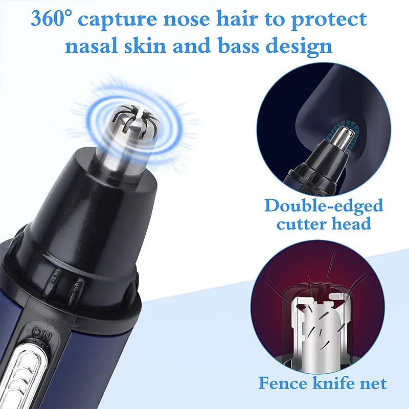 USB Rechargeable Nose and Ear Hair Facial Trimmer
