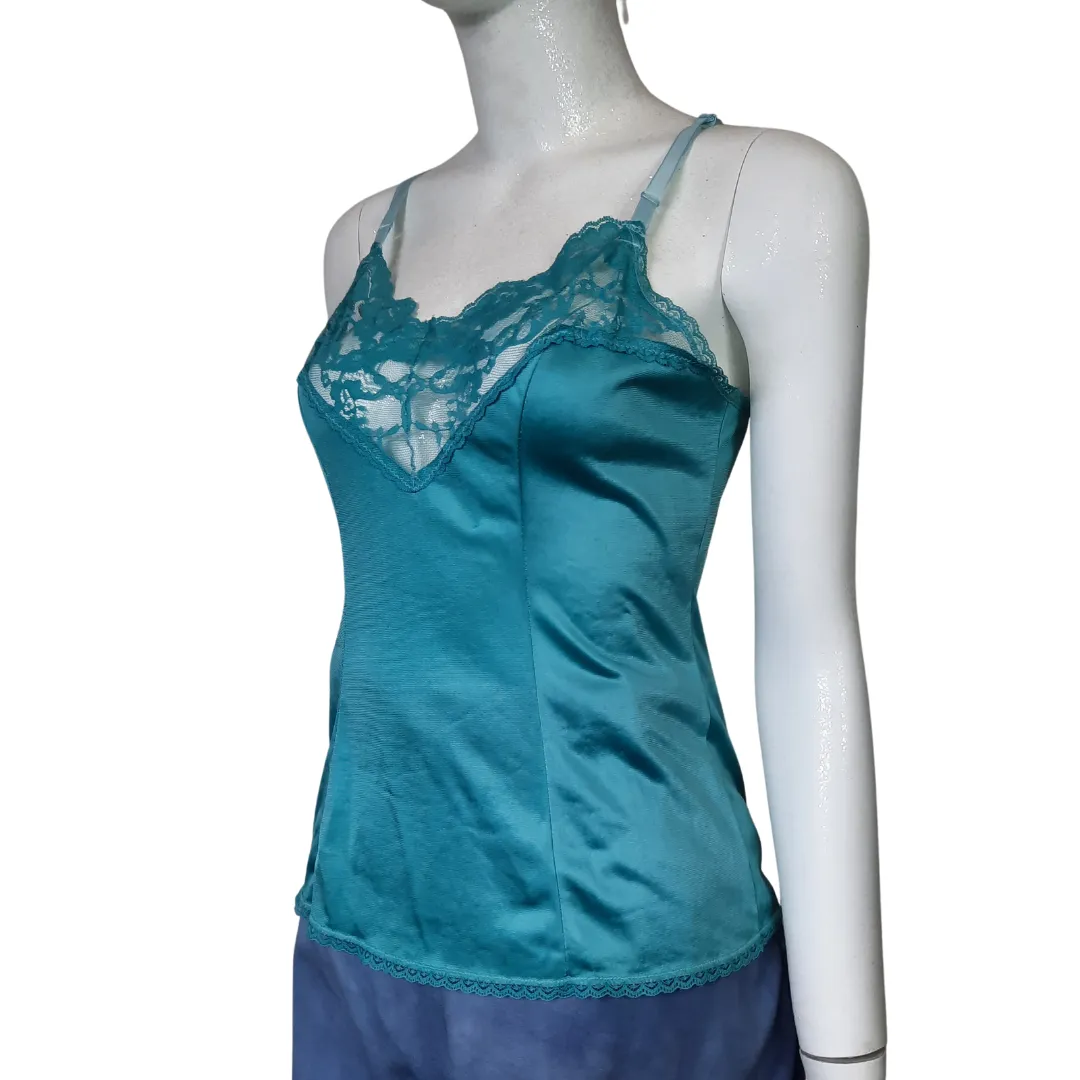 Vintage Lace Trim Slip Top Size L