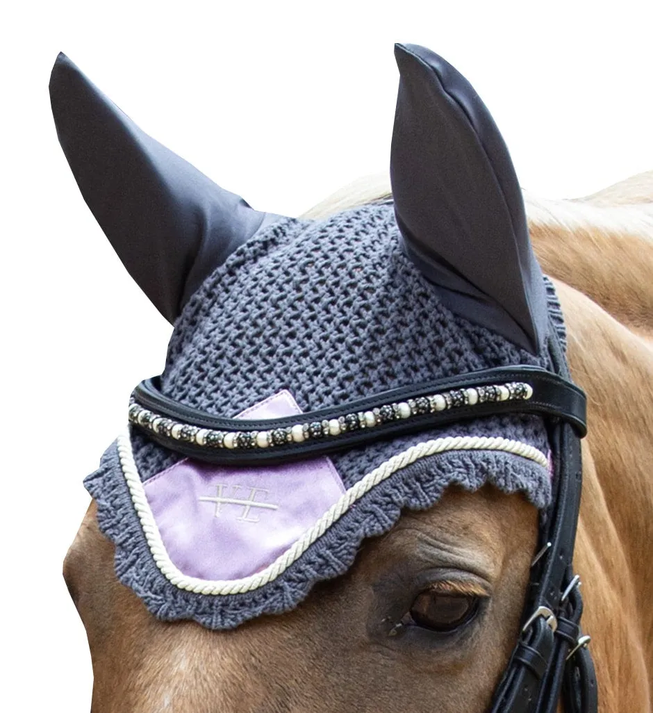 Volar Equestrian Ear Bonnet - Navy