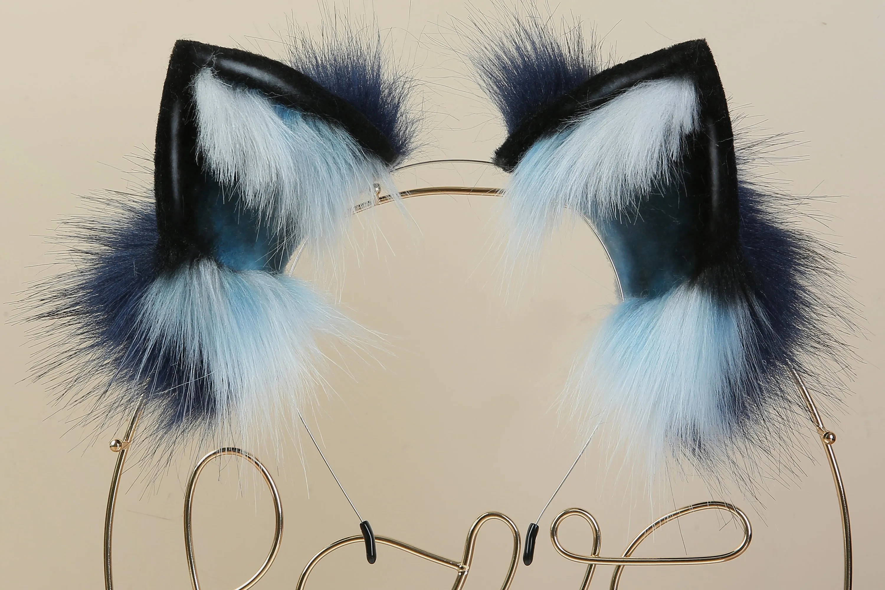 white black blue fox tail plug and ears set detach curly tail butt plug kitten wolf tail buttplug cat petplay bdsm cosplay sextoy