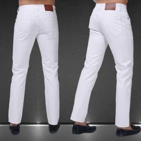 White Men's Casual Jean Pants