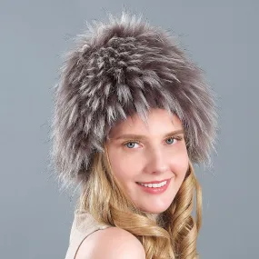 Winter imitation fox fur hat whole hair hat wide fur ear protection hat