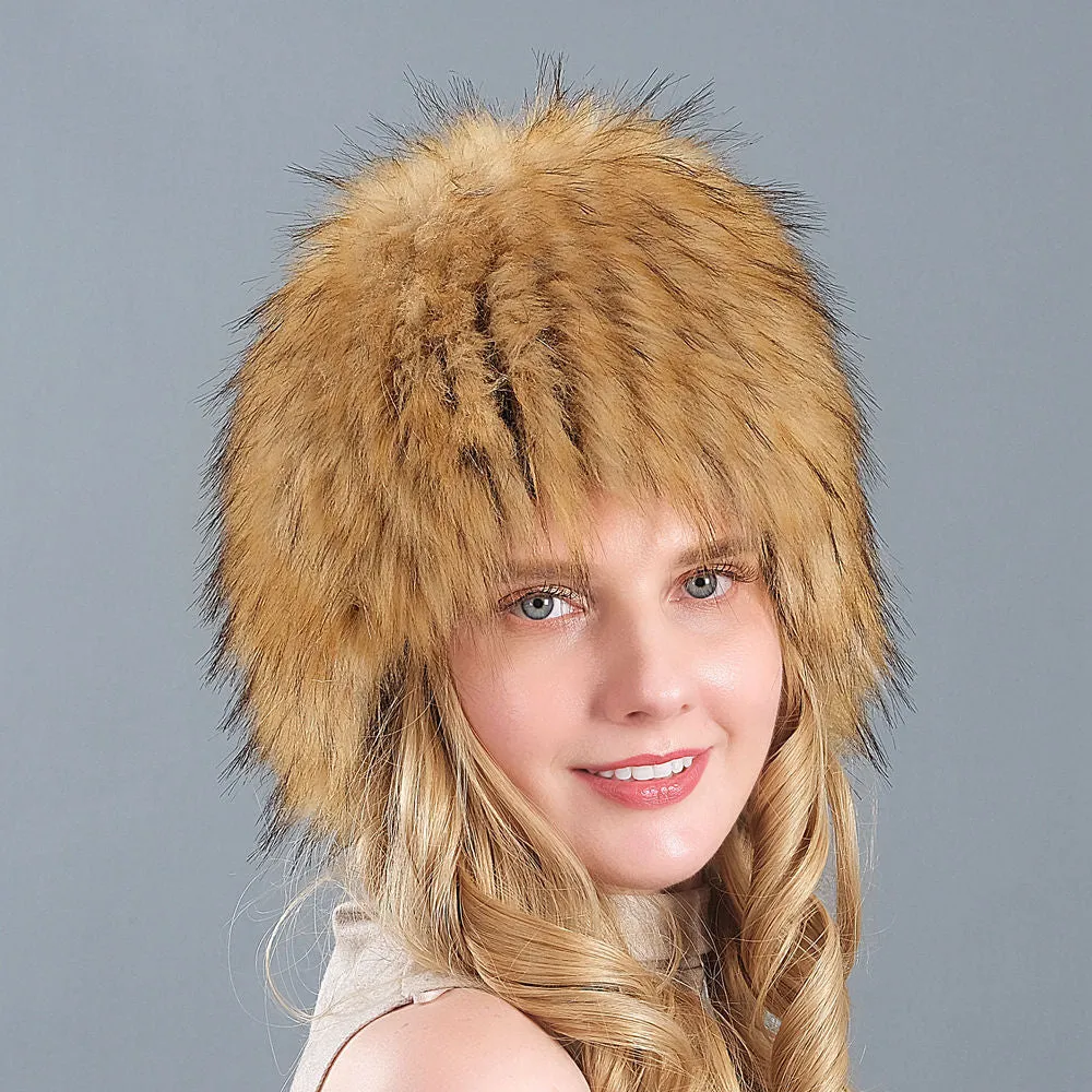 Winter imitation fox fur hat whole hair hat wide fur ear protection hat