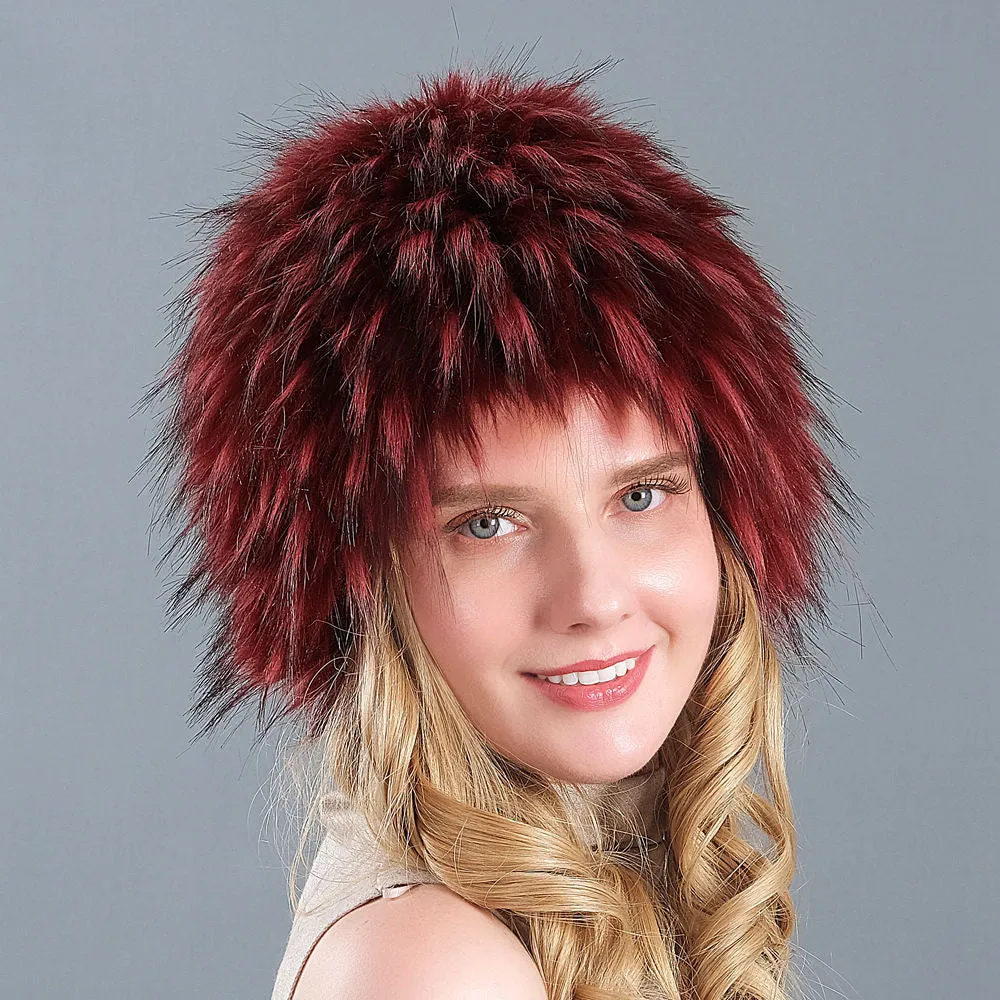 Winter imitation fox fur hat whole hair hat wide fur ear protection hat