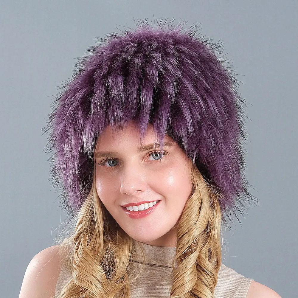 Winter imitation fox fur hat whole hair hat wide fur ear protection hat