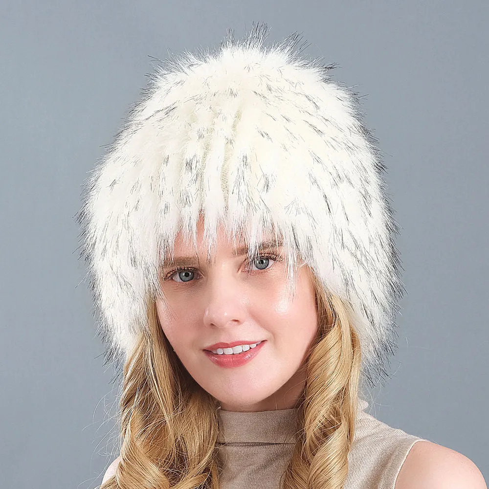 Winter imitation fox fur hat whole hair hat wide fur ear protection hat