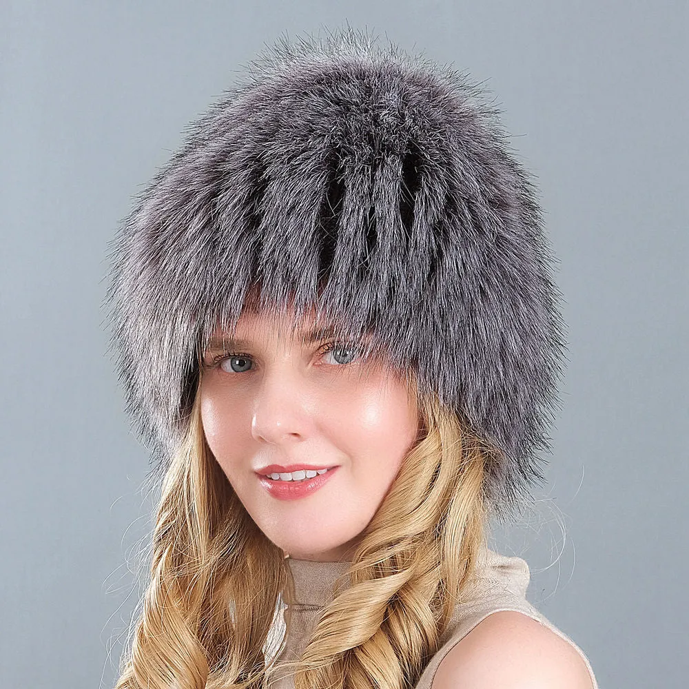 Winter imitation fox fur hat whole hair hat wide fur ear protection hat
