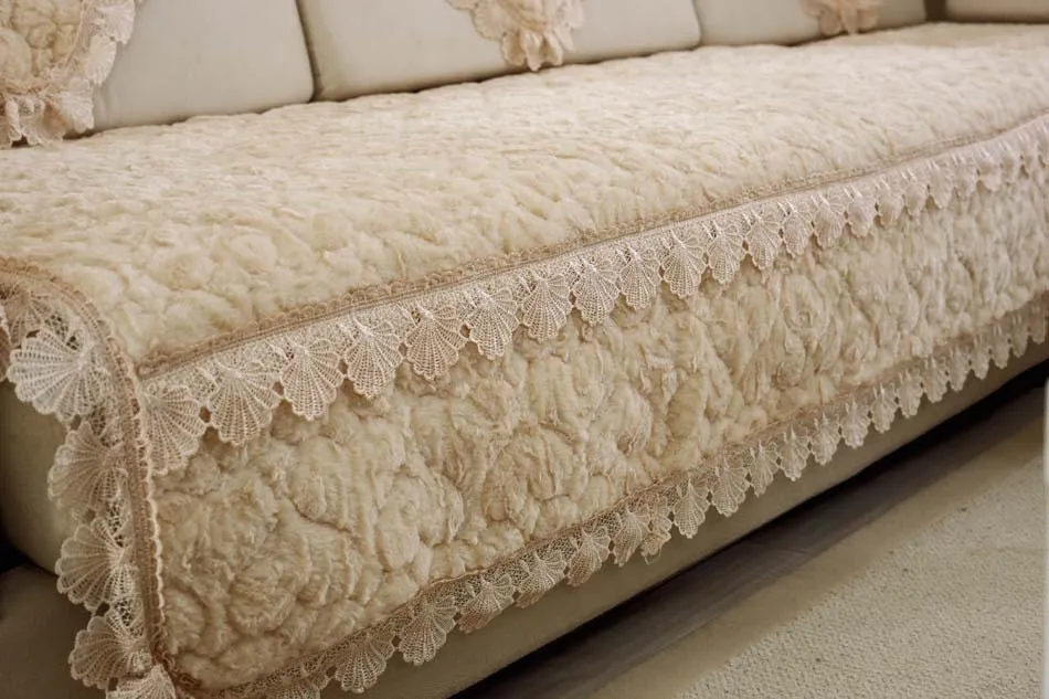 Winter Warm Flowers Anti Slip Sofa Cover