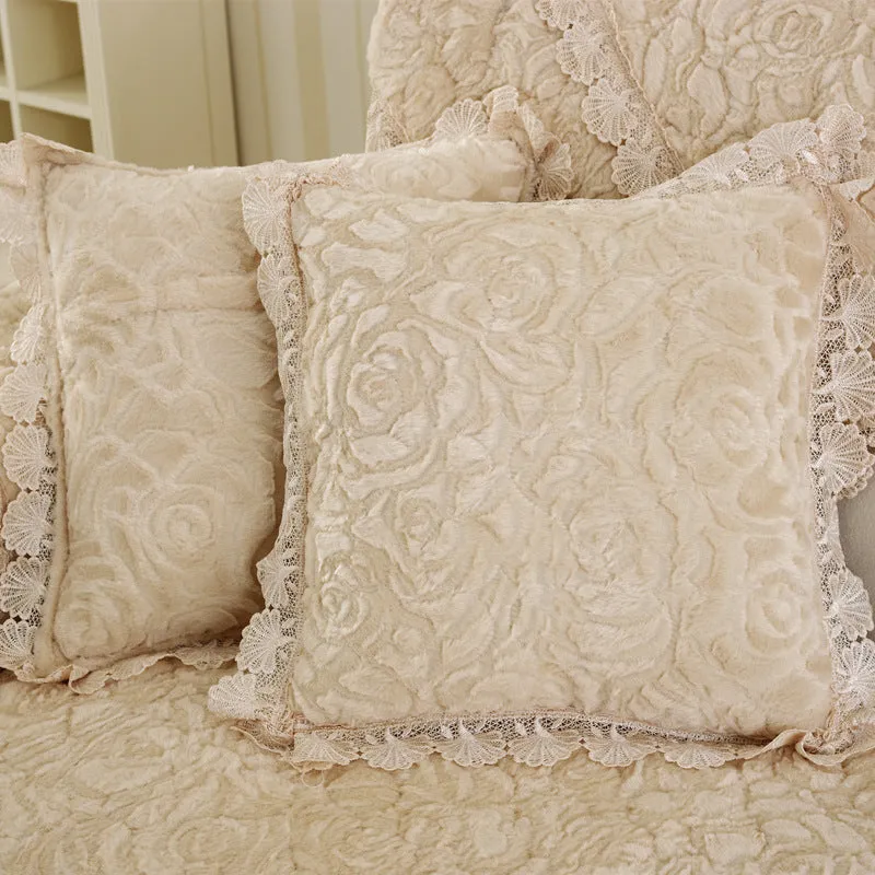 Winter Warm Flowers Anti Slip Sofa Cover