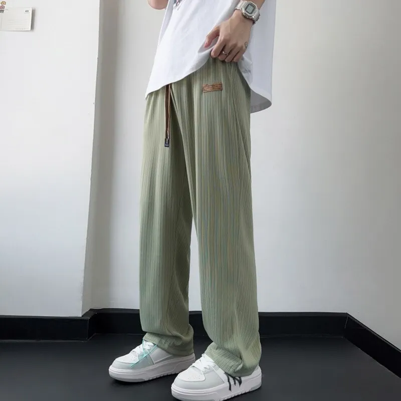 Women's Soft Pants Casual Baggy Spring Female Trousers 2023 Fashion Casual Elastic Waist Woman Pants