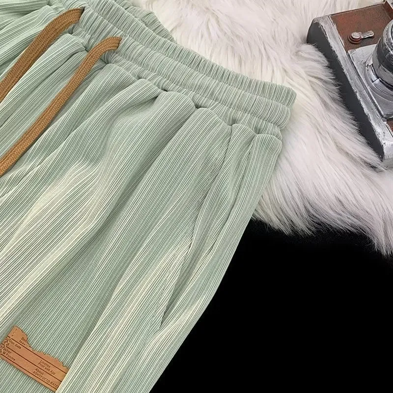 Women's Soft Pants Casual Baggy Spring Female Trousers 2023 Fashion Casual Elastic Waist Woman Pants